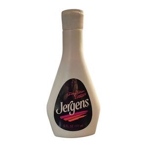 Vintage Jergens Dry Skin Lotion 6oz Classic Pink Logo Retro Prop New Old Stock